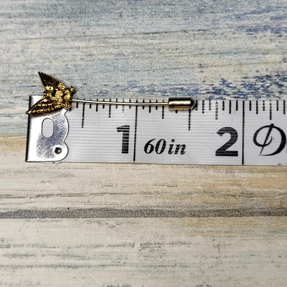 Gold Eagle Lapel Pin - Picture 4 of 6
